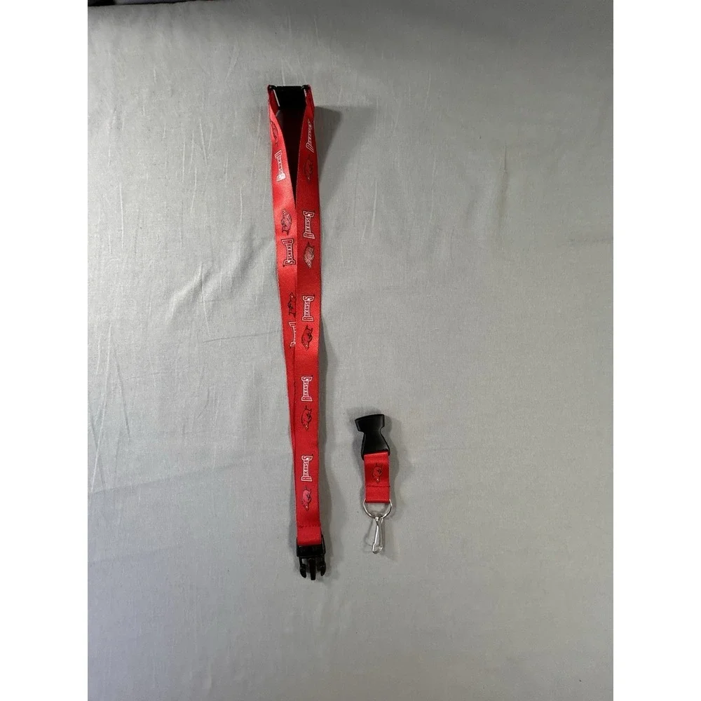 Arkansas Razorbacks Breakaway Keychain Lanyard Repeating Razorbacks Logo College